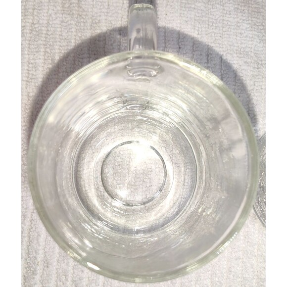 Vintage Libbey Glass Frosty Pines textured Whiskey, Coffee Mug excellent cond. - Picture 14 of 14